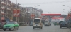 Street scene showing lunar new year decorations, Xiangcheng Henan